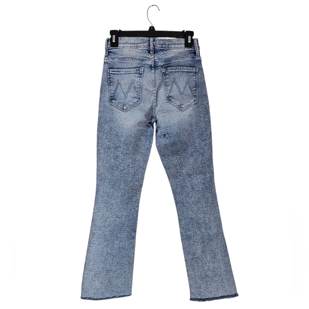 MOTHER The Insider‎ Crop Step Fray Flare High Blue Distressed Jeans 26 Preowned